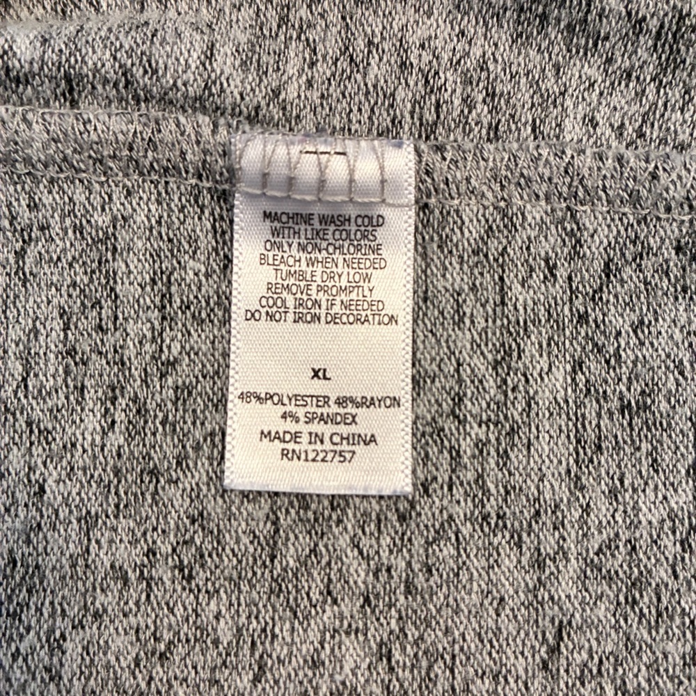 Dallas Cowboys Women's Delilah Crop Pullover Hoodie Gray Navy Size XL - Picture 6 of 6